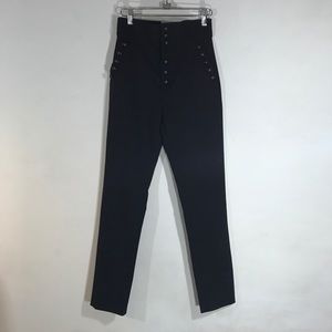 Jenn button up high waisted stretch pants